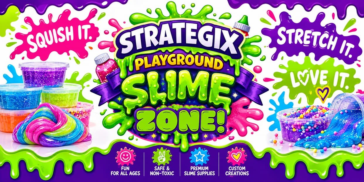 Strategix Playground Slime Zone - squish it, stretch it, love it